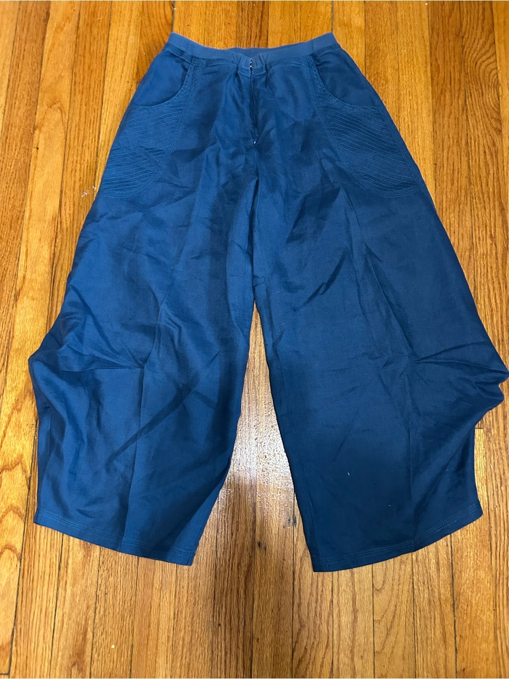 VIVID‎ 100% Linen Lagenlook Cinched Side Pants